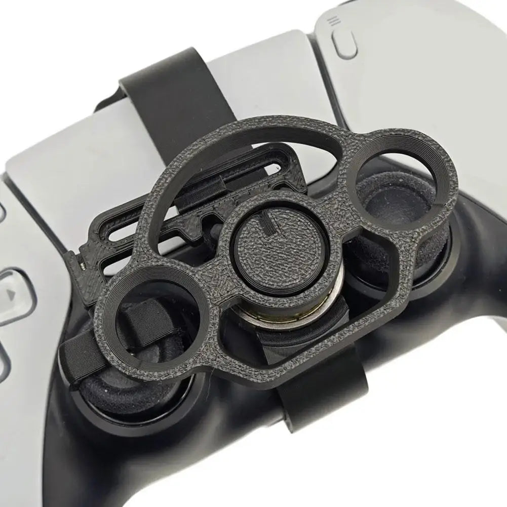 Clip-On Steering Wheel for PS5 Controller – Lightweight Racing Add-On